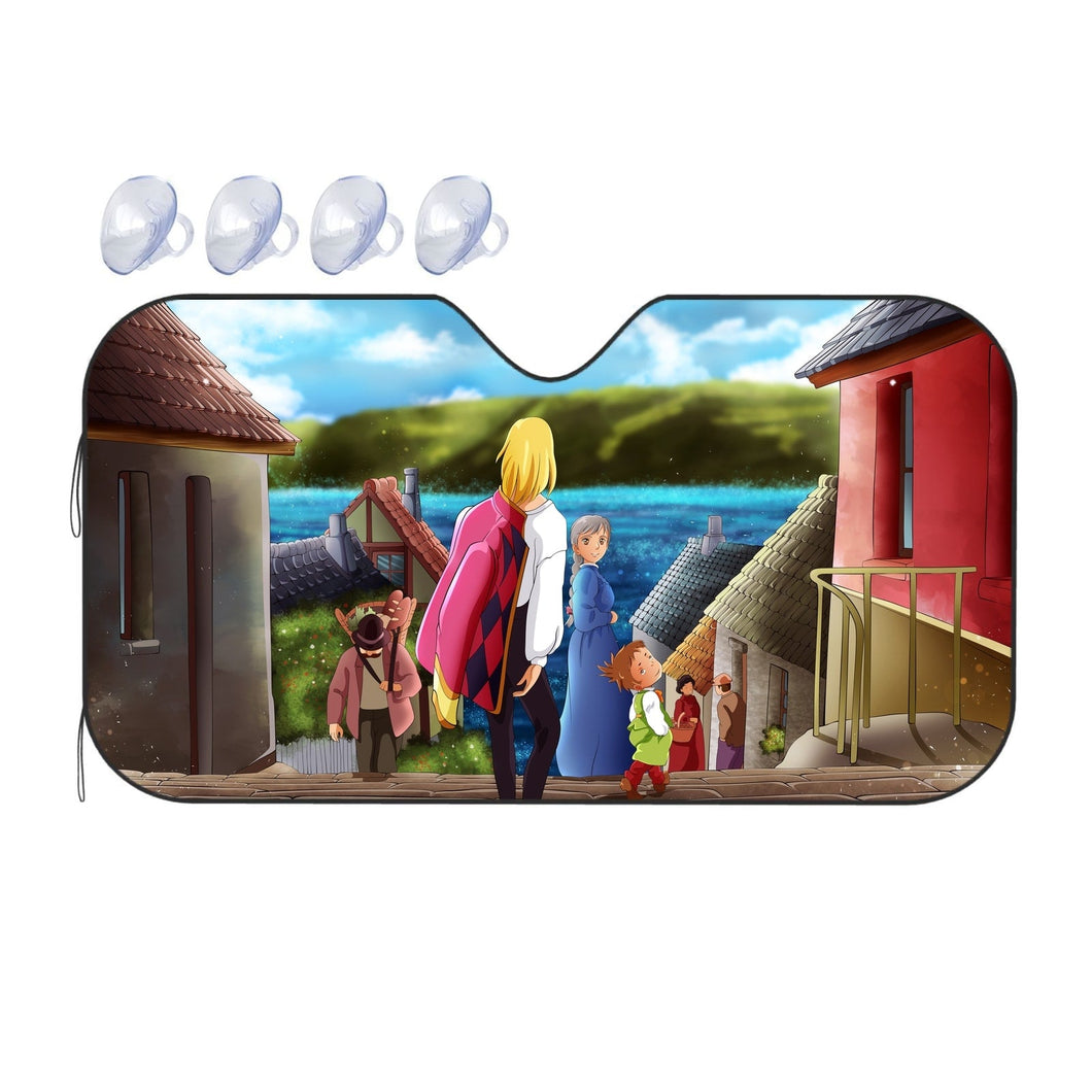 Anime Howl's Moving Castle  Car Sunshade
