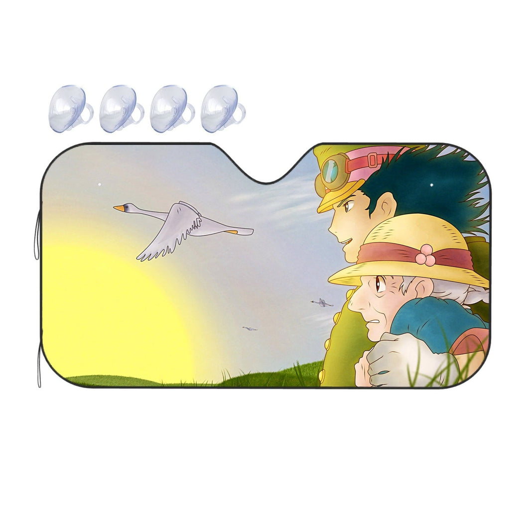 Anime Howl's Moving Castle Car Sunshade