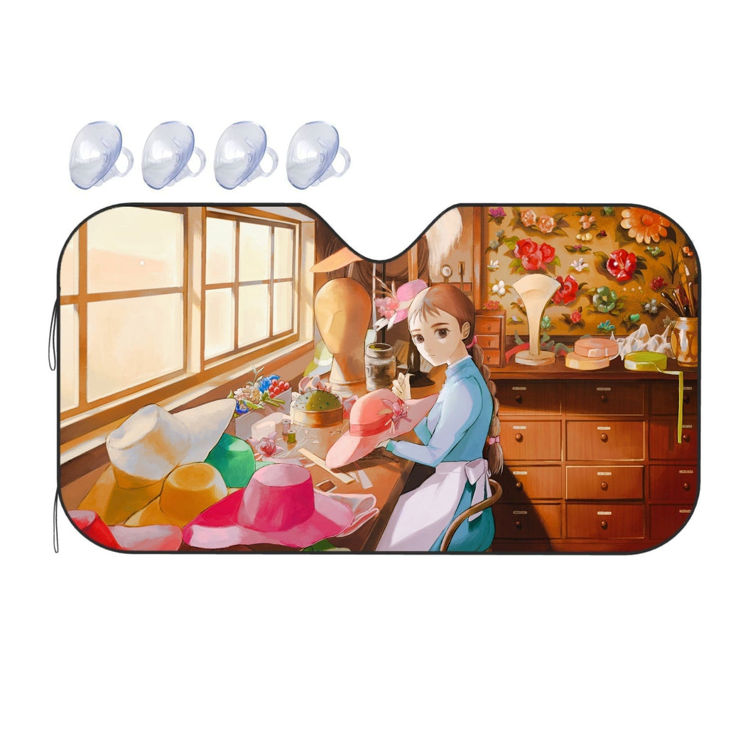 Anime Howl's Moving Castle Car Sunshade