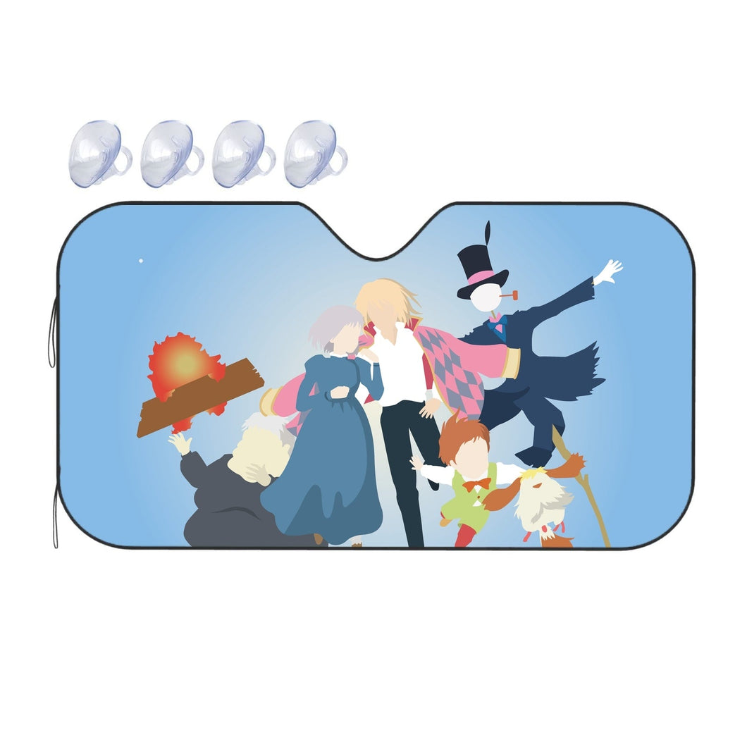 Anime Howl's Moving Castle  Car Sunshade