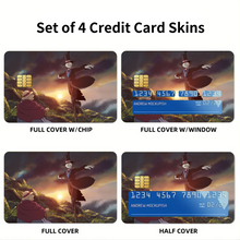 Load image into Gallery viewer, Anime Howl&#39;s Moving Castle Credit Card Skins (4-in-1 Pack)
