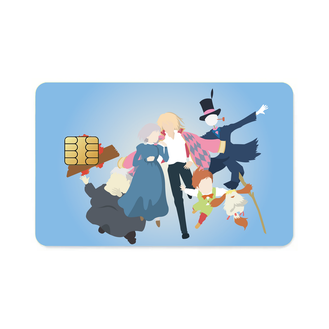Anime Howl's Moving Castle  Credit Card Skins (4-in-1 Pack)