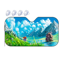 Load image into Gallery viewer, Anime Howl&#39;s Moving Castler Car Sunshade
