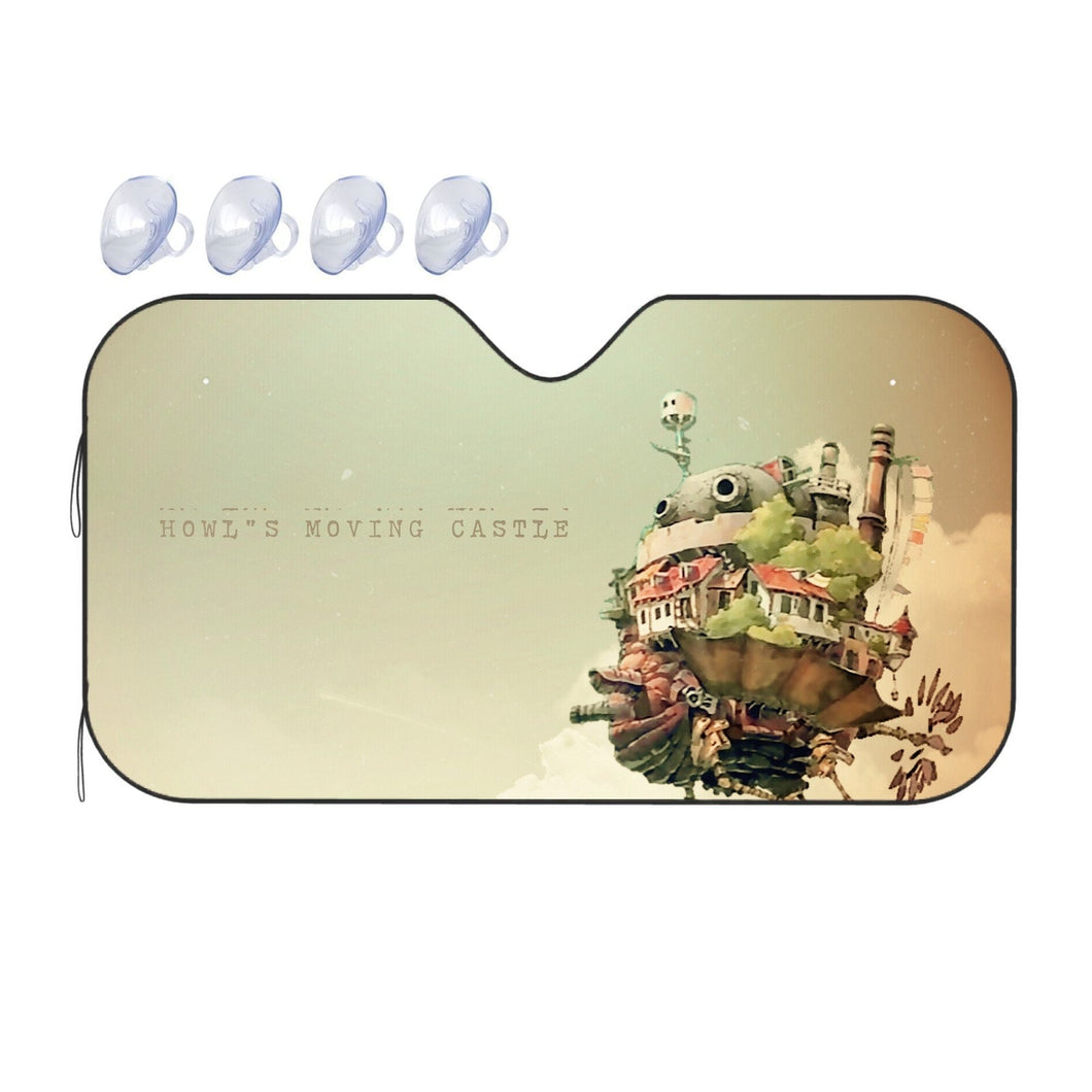 Anime Howl's Moving Castler Car Sunshade