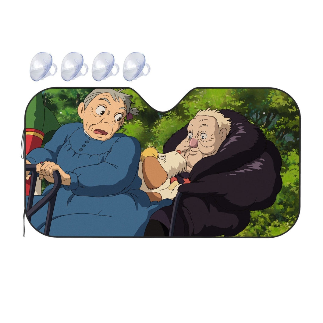 Anime Howl's Moving Castler Car Sunshade