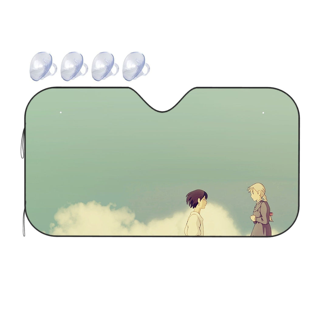 Anime Howl's Moving Castler Car Sunshade