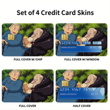 Load image into Gallery viewer, Anime Howl&#39;s Moving Castler Credit Card Skins (4-in-1 Pack)
