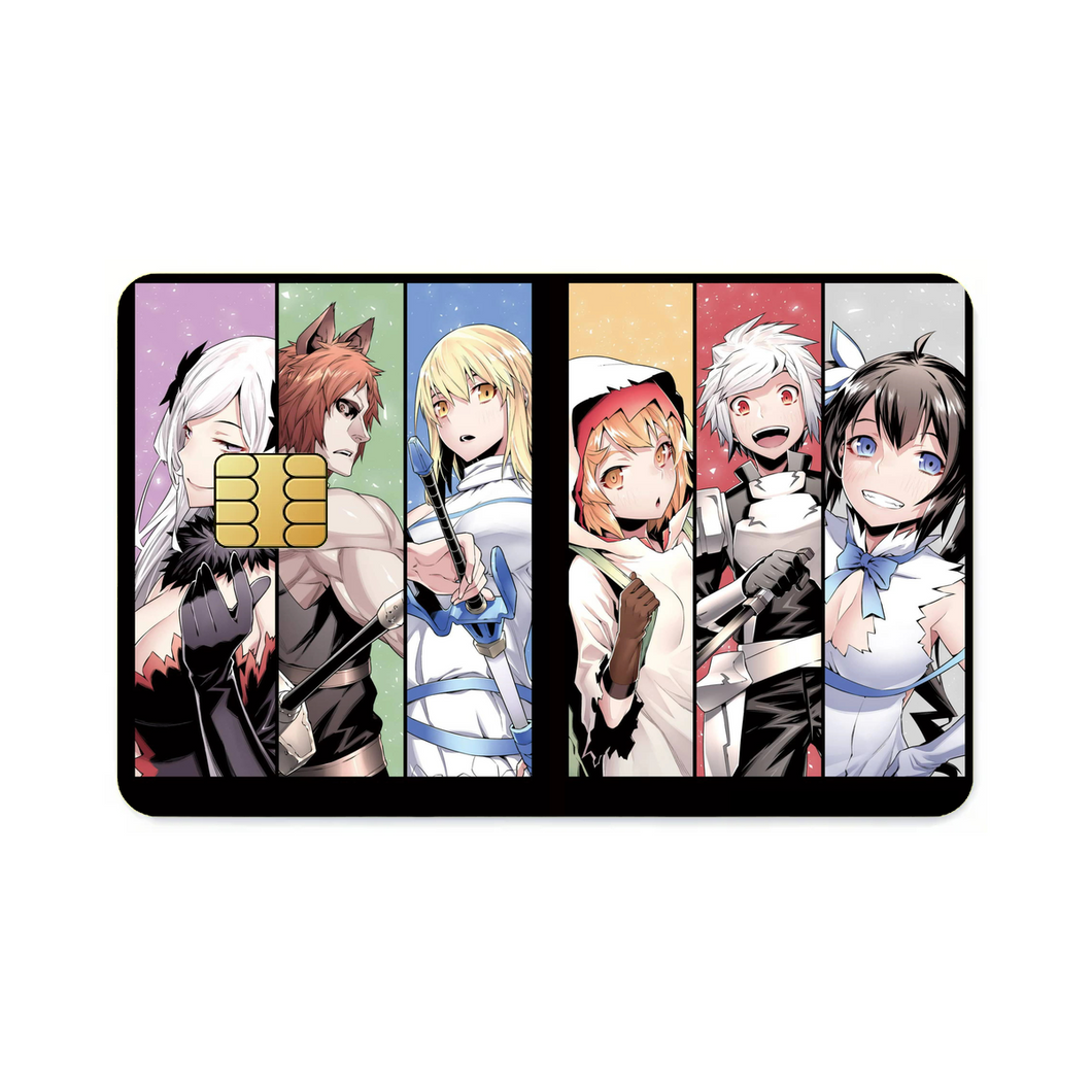 Anime Is It Wrong to Try to Pick Up Girls in a Dungeon? Credit Card Skins (4-in-1 Pack)