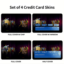 Load image into Gallery viewer, Anime Jojo&#39;s Bizarre Adventurer Credit Card Skins (4-in-1 Pack)
