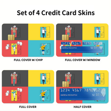 Load image into Gallery viewer, Anime Jujutsu Kaisen Credit Card Skins (4-in-1 Pack)
