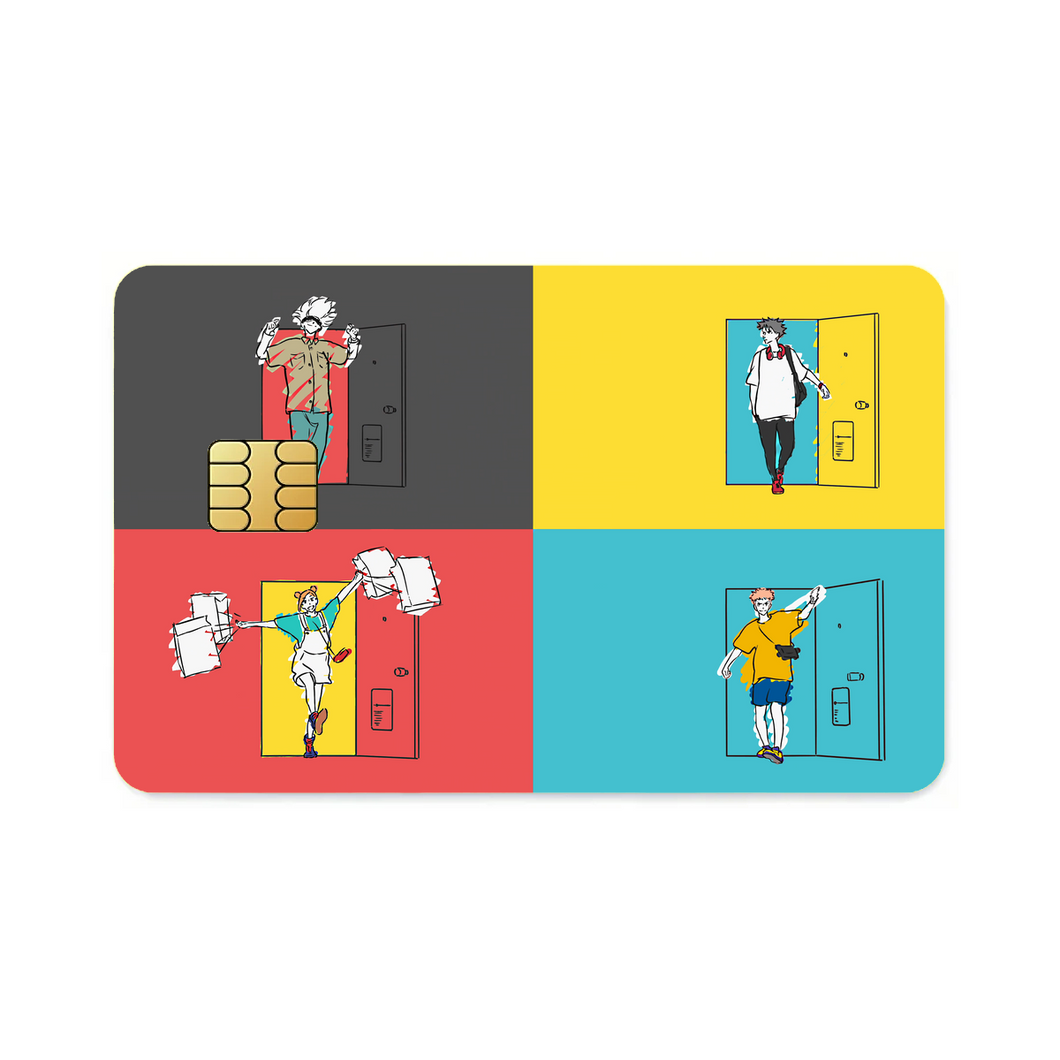 Anime Jujutsu Kaisen Credit Card Skins (4-in-1 Pack)