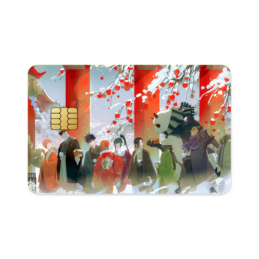 Anime Jujutsu Kaisen Credit Card Skins (4-in-1 Pack)