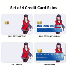 Load image into Gallery viewer, Anime Kakegurui Credit Card Skins (4-in-1 Pack)
