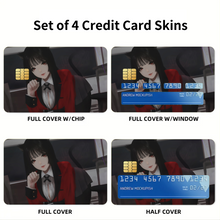 Load image into Gallery viewer, Anime Kakegurui  Credit Card Skins (4-in-1 Pack)
