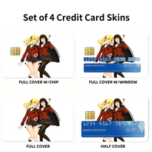 Load image into Gallery viewer, Anime Kakegurui Credit Card Skins (4-in-1 Pack)

