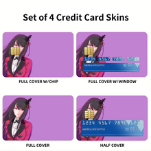 Load image into Gallery viewer, Anime Kakegurui Credit Card Skins (4-in-1 Pack)
