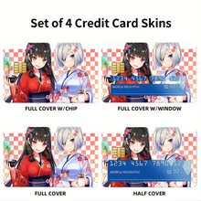 Load image into Gallery viewer, Anime Kantai Collection  Credit Card Skins (4-in-1 Pack)
