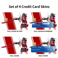 Load image into Gallery viewer, Anime Kill La Kill Credit Card Skins (4-in-1 Pack)
