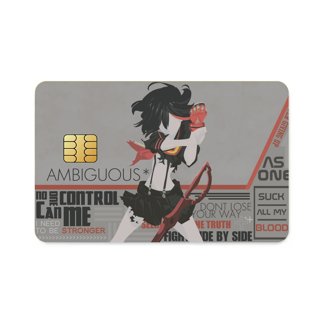 Anime Kill La Kill Credit Card Skins (4-in-1 Pack)