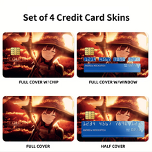 Load image into Gallery viewer, Anime KonoSuba - God’s blessing on this wonderful world!! Credit Card Skins (4-in-1 Pack)
