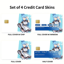 Load image into Gallery viewer, Anime KonoSuba - God’s blessing on this wonderful world!! Credit Card Skins (4-in-1 Pack)
