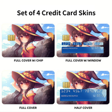 Load image into Gallery viewer, Anime KonoSuba - God’s blessing on this wonderful world!! Credit Card Skins (4-in-1 Pack)
