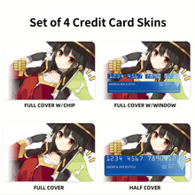 Load image into Gallery viewer, Anime KonoSuba - God’s blessing on this wonderful world!! Credit Card Skins (4-in-1 Pack)
