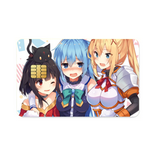 Load image into Gallery viewer, Anime KonoSuba - God’s blessing on this wonderful world!! Credit Card Skins (4-in-1 Pack)
