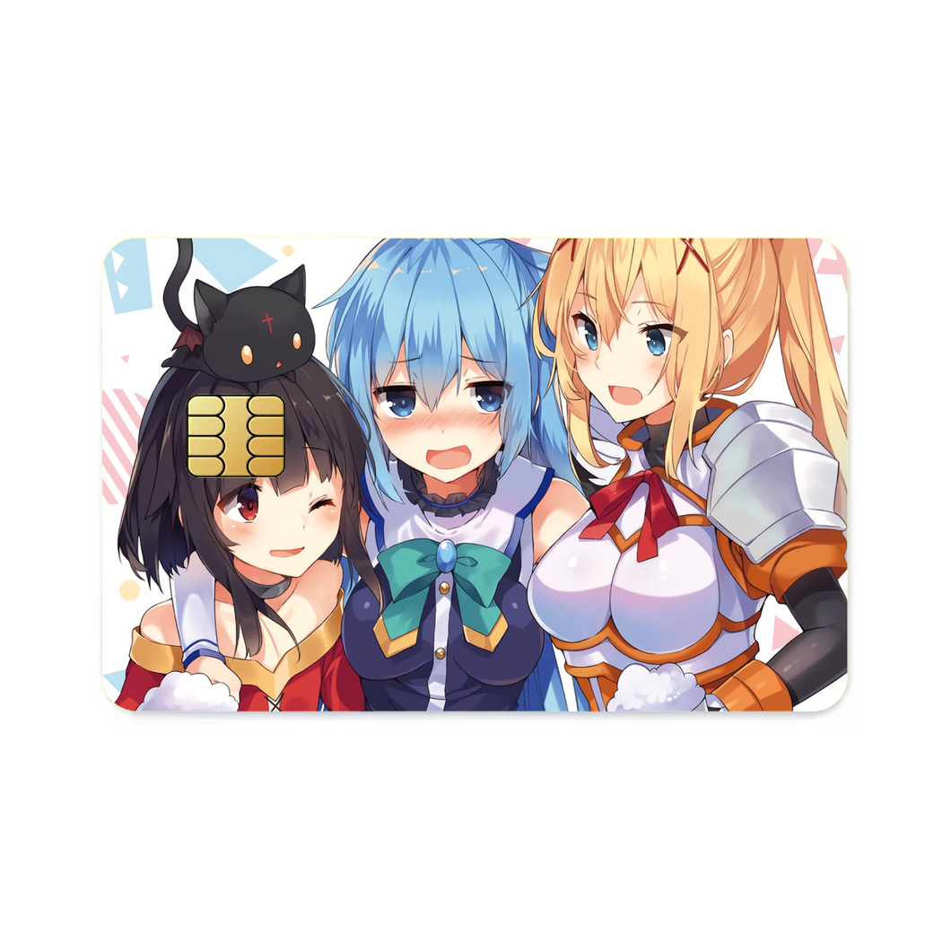 Anime KonoSuba - God’s blessing on this wonderful world!! Credit Card Skins (4-in-1 Pack)