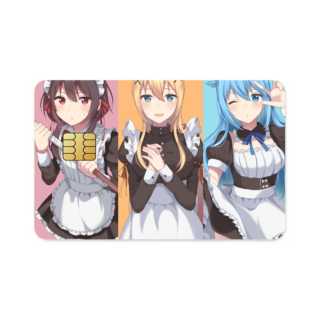 Anime KonoSuba - God’s blessing on this wonderful world!!  Credit Card Skins (4-in-1 Pack)