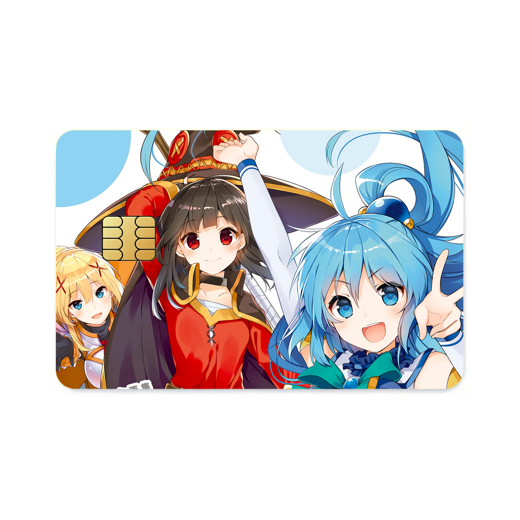 Anime KonoSuba - God’s blessing on this wonderful world!! Credit Card Skins (4-in-1 Pack)