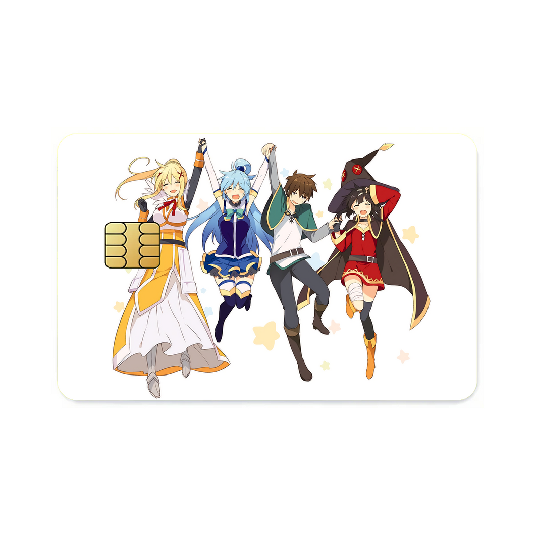 Anime KonoSuba - God’s blessing on this wonderful world!! Credit Card Skins (4-in-1 Pack)