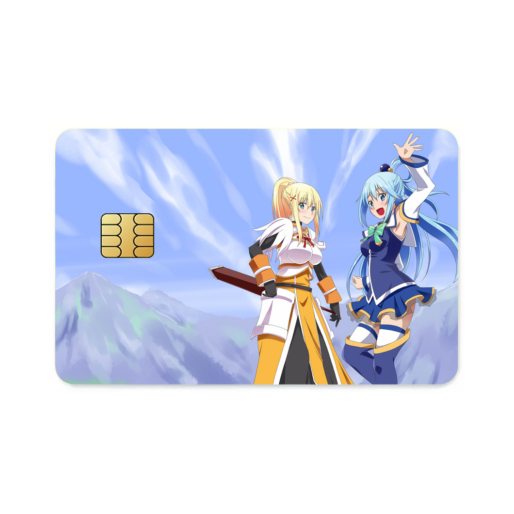 Anime KonoSuba - God’s blessing on this wonderful world!!  Credit Card Skins (4-in-1 Pack)