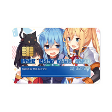 Load image into Gallery viewer, Anime KonoSuba - God’s blessing on this wonderful world!! Credit Card Skins (4-in-1 Pack)
