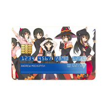 Load image into Gallery viewer, Anime KonoSuba - God’s blessing on this wonderful world!! Credit Card Skins (4-in-1 Pack)
