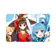 Load image into Gallery viewer, Anime KonoSuba - God’s blessing on this wonderful world!! Credit Card Skins (4-in-1 Pack)
