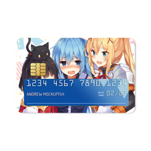 Load image into Gallery viewer, Anime KonoSuba - God’s blessing on this wonderful world!! Credit Card Skins (4-in-1 Pack)
