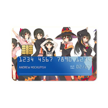 Load image into Gallery viewer, Anime KonoSuba - God’s blessing on this wonderful world!! Credit Card Skins (4-in-1 Pack)
