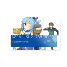 Load image into Gallery viewer, Anime KonoSuba - God’s blessing on this wonderful world!! Credit Card Skins (4-in-1 Pack)
