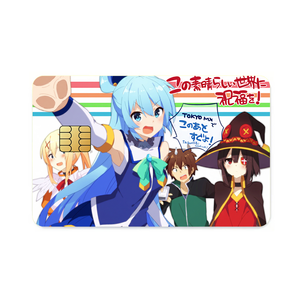 Anime KonoSuba - God’s blessing on this wonderful world!!r Credit Card Skins (4-in-1 Pack)