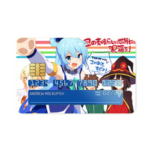 Load image into Gallery viewer, Anime KonoSuba - God’s blessing on this wonderful world!!r Credit Card Skins (4-in-1 Pack)
