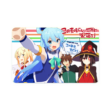 Load image into Gallery viewer, Anime KonoSuba - God’s blessing on this wonderful world!!r Credit Card Skins (4-in-1 Pack)

