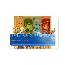 Load image into Gallery viewer, Anime KonoSuba - God’s blessing on this wonderful world!!r Credit Card Skins (4-in-1 Pack)
