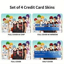 Load image into Gallery viewer, Anime Kuroko&#39;s Basketball Credit Card Skins (4-in-1 Pack)
