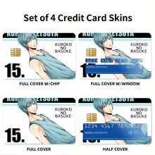Load image into Gallery viewer, Anime Kuroko&#39;s Basketballr Credit Card Skins (4-in-1 Pack)
