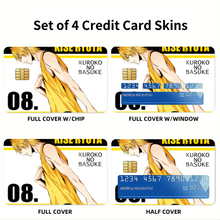 Load image into Gallery viewer, Anime Kuroko&#39;s Basketballr Credit Card Skins (4-in-1 Pack)
