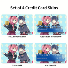 Load image into Gallery viewer, Anime Love, Chuni Credit Card Skins (4-in-1 Pack)
