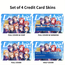 Load image into Gallery viewer, Anime Love Live!  Credit Card Skins (4-in-1 Pack)
