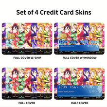 Load image into Gallery viewer, Anime Love Live!  Credit Card Skins (4-in-1 Pack)
