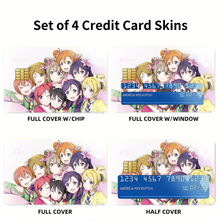 Load image into Gallery viewer, Anime Love Live!  Credit Card Skins (4-in-1 Pack)
